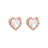 Damen Ted Baker Swarovski Crystal Heart Swarovski-Kristall Han Swarovski Crystal Heart Ohrringe Basismetall TBJ1654-24-02