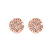 Damen Ted Baker Eisley Enamel Mini Button Ohrring rosévergoldet TBJ1266-24-138