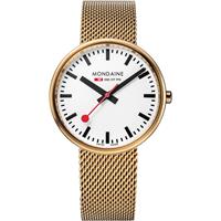 Mondaine Swiss Railways Mini Giant Damenuhr in Gold A7633036221SBM