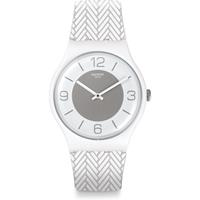 Swatch Originals New Gent White Glove Unisexuhr in Weiß SUOW131