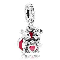 Pandora Anhänger Minnie & Mickey with Love "797769CZR", 925er Silber, silber, keine Angabe