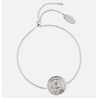 Orelia Engraved Coin Slider Bracelet