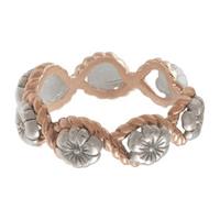 Damen Olivia Burton keine Floral Charm zweifarbige Beschichtung aus Stahl und Roségold OBJ16FSR08