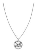 ROSEFIELD Iggy Textured Coin Necklace Silver
