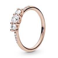 Damen Ring Sparkling Elegance "186242CZ", Pandora ROSE, 54, roségold