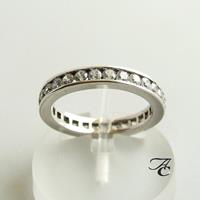 Atelier Christian Ring met zirkonia wit goud