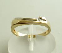 Christian Gouden bicolor ring met diamant geel goud