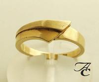 Atelier Christian 14 karaat ring geel goud