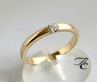 Atelier Christian Ring met briljant geel goud