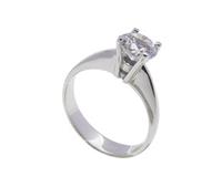 Christian Solitaire ring wit goud