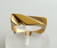 Christian Gouden ring relief geel goud