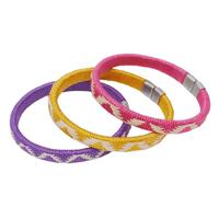 MoreThanHip Set van 3 cana flecha armbanden - paars/geel/roze