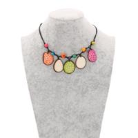 Girasol - verstelbare ketting van tagua - multicolour