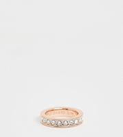 Damen Ted Baker Claudie Narrow Crystal Band Ring Sm rosévergoldet TBJ1051-24-02SM