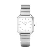 clusehorloges CLUSE La Tétragone Silver/White CL60022S - horloge