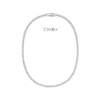 Swarovski Tennis Deluxe Necklace, White, Rhodium plated