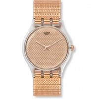 Swatch Deep Wonder Poudreuse L Unisexuhr in Rosegold SUOK134A