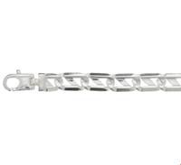 TFT Armband Zilver Anker Plat 7 mm 21 cm