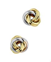 TFT Oorknoppen Knoop Bicolor Goud Glanzend 7.5 mm x 7.5 mm