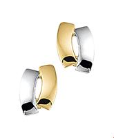 TFT Oorknoppen Bicolor Goud Glanzend 7 mm x 5 mm