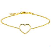 TFT Armband Goud Hart 17 - 18,5 cm