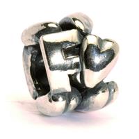 Trollbeads bedel zilver letter F TAGBE-10065