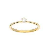 Glow Gouden Ring - Glanzend Diamant 1-0.07ct G/si  214.2014.56