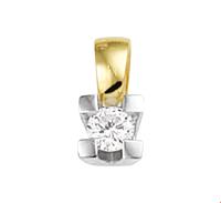 TFT Hanger Bicolor Goud Diamant 0.10ct H SI