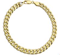 ZilGold Armband Witgoud Geslepen Gourmet 6 mm 21 cm