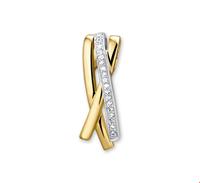 TFT Hanger Bicolor Goud Diamant 0.076ct H SI