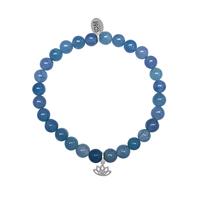 CO88 Collection - Armband Lotus Drive en Willpower staal/jade/blauw, rek/all-size 8CB-17040
