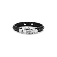 Buddha To Buddha 816BL Armband Nurul Small Leather Black (F) 21 cm