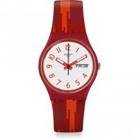 Swatch Original Gent Red Flame Unisexuhr in Rot GR711