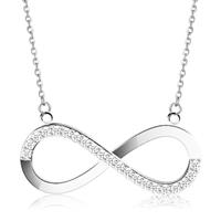cillajewels ketting Silver Inifinity