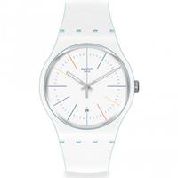 Swatch Unisexuhr White Layered SUOS404