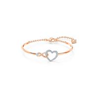 Swarovski Armreif Herz/Unendlichkeitsschleife Infinity Heart weiss Metallmix 5518869