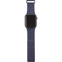 Decoded Apple Watch 44mm/42mm Leren Bandje Blauw