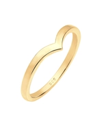 Elli Ring V-Stacking Geo Trend Blogger 925 Sterling Silber, Gold, 56 mm, gold