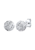 Elli Elli Oorbellen Dames Stud Oorbellen Bal Gedraaide Organische Geo Look in 925 Sterling Zilver verguld