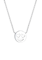 Elli Collierkettchen Smiley Face Emotion Emoji 925 Sterling Silber