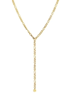 Elli Collierkettchen Figarokette Verstellbar Y-Chain Trend 925 Silber