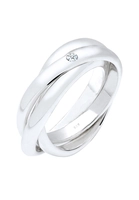 Elli DIAMONDS Elli DIAMONDS Ring Dames Verlovingsring Diamant 0.03 ct. in 925 Sterling Zilver