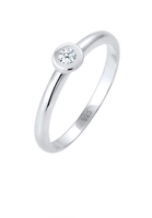 Diamore Diamantring Solitär Verlobung Diamant (006 ct) 925 Silber