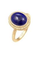 Elli Fingerring Cocktailring Lapis Lazuli Edelstein 925er Silber