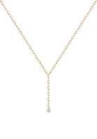 Elli Collierkettchen Y-Kette Geo Trend Swarovski Kristalle 925 Silber