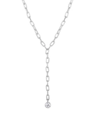 Elli Collierkettchen Y-Kette Geo Trend Swarovski Kristalle 925 Silber