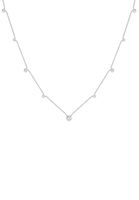 Elli, Halskette Solitär Basic Kristalle Chic 925 Silber in silber, Schmuck für Damen