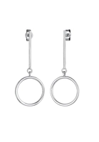 Elli Paar Ohrhänger Geo Kreis Minimal Basic 925 Sterling Silber