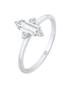 Elli Fingerring Verlobung Edel Topas Diamant (008 ct) 925 Silber