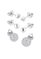 Elli Dames set Sparkling met Kristallen in 925 Sterling Zilver